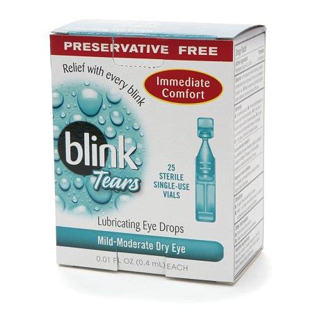 Blink Tears, Lubricating Eye Drops, Sterile Single-Use Vials ...