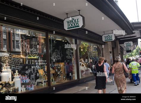 Exterior Whole Foods Market Store In Kensington London England Uk Stock