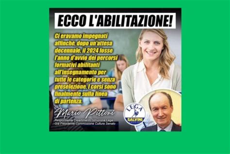 Abilitazione Docenti Pittoni Annuncia Ufficialmente Il Via Dei