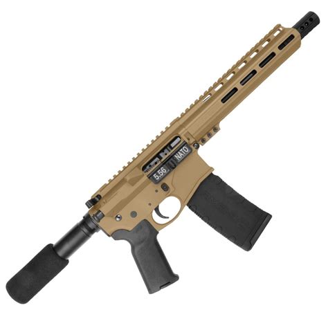 Ar15 223 5 56 Pistol Billet Upper Lower 8 Ballistic Advantage Barrel 9 M Lok Handguard Fde