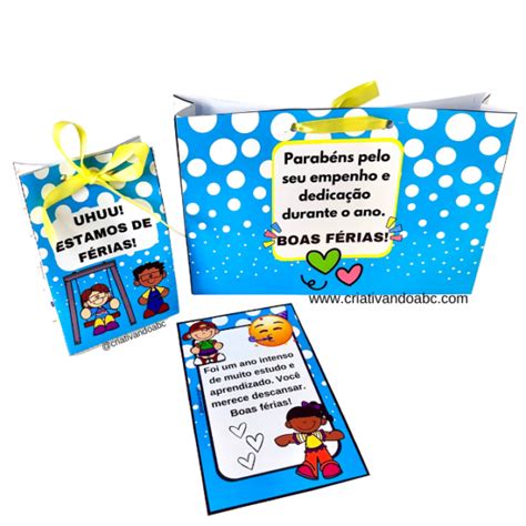 Kit Lembrancinha F Rias Escolares Modelo Criativando Abc