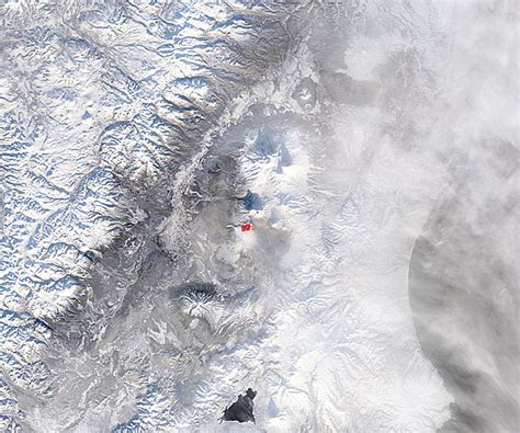 Nasa Modis Image Of The Day December Eruption At Plosky