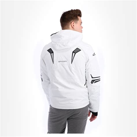 Spyder Pinnacle Ski Jacket Men White •