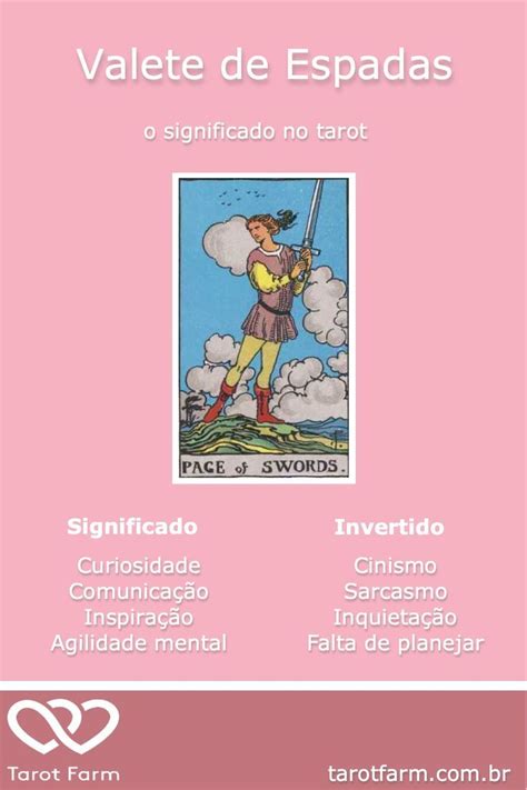 Valete De Espadas Significado No Tarot Tarot Cartas De Tar Vintage