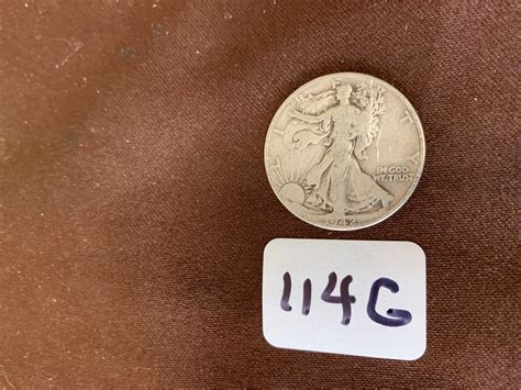 Lot 1942 US Silver Walking Liberty Half Dollar Coin