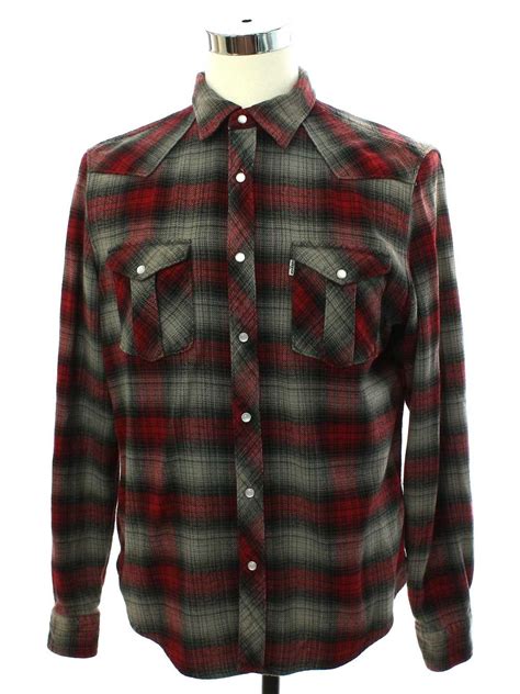 S Levis Mens Levis Heavy Cotton Flannel Western Gem