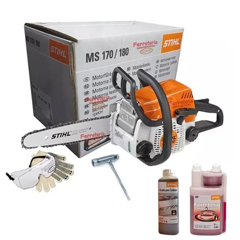 Motosierra Nafta Stihl Ms170 30 1cc 1l Aceite Cadena Y 2t U S 262