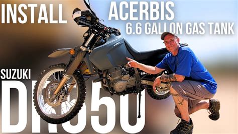 Suzuki Dr Acerbis Gallon Gas Tank Install It Works Youtube