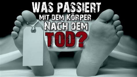 Was passiert mit dem Körper nach dem Tod YouTube