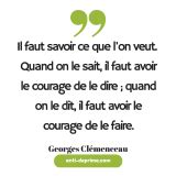 Motivation Par Georges Cl Menceau Il Faut Savoir Ce Que Lon Veut