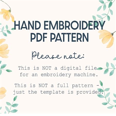 Stained Glass Cherry Blossom Flowers Embroidery Pattern PDF Instant