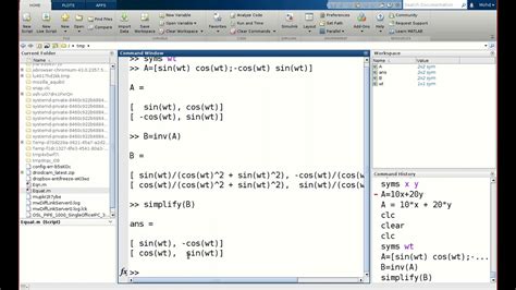 Using Equations With Variables In Matlab Youtube