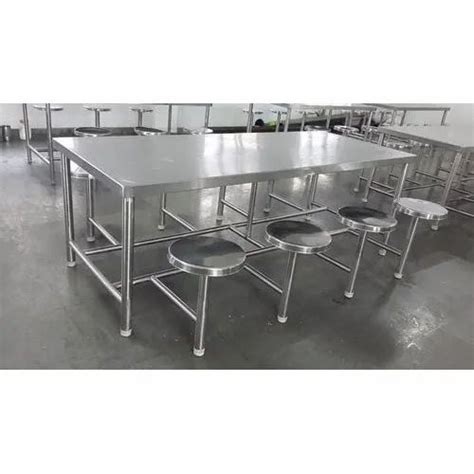 Stainless Steel Silver SS Canteen Dining Table At Rs 20000 In Bengaluru