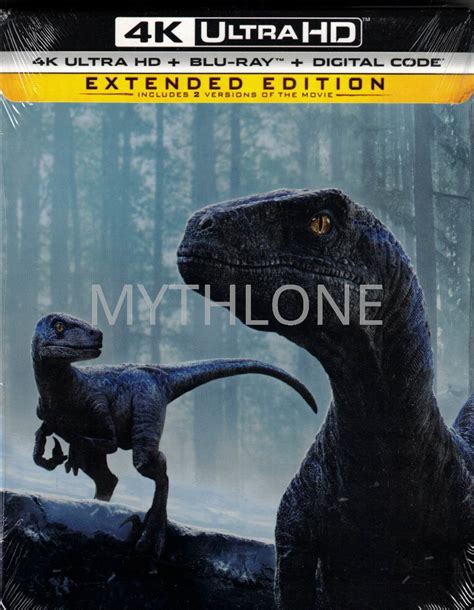 Jurassic World Dominion Extended Edition 4K Ultra UHD Blu Ray