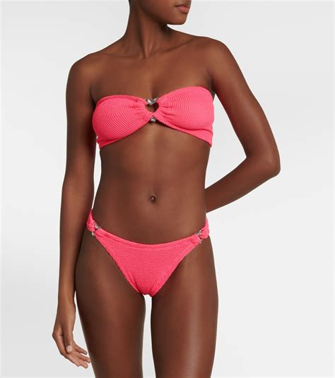 Hunza G Nicole Embellished Bikini Hunza G