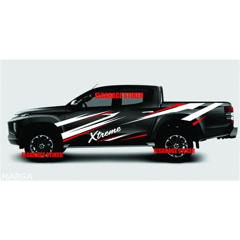 Jual Stiker Mobil Double Cabin Stiker Body Mobil Hilux Ranger Triton