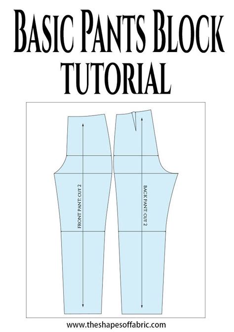 Learn How To Draft The Basic Pants Pattern Artofit