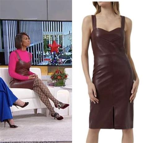 Outnumbered: November 2022 Harris Faulkner's Brown Leather Dress | Shop ...