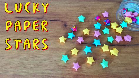 How To Make Lucky Paper Star Origami Lucky Stars Tutorial Origami