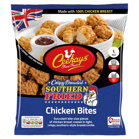 Ceekays Finest Foods Crispy Breaded Southern Fried Chicken Bites 500g Breaded And Battered