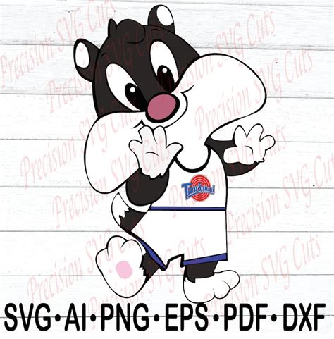 Baby Sylvester Space Jam Digital Party Decoration Digital Svg Etsy