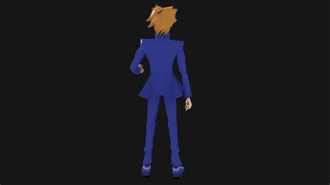 Artstation Joey Wheeler Yugioh Anime Lowpoly 3d Model Game Assets