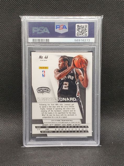 Panini Prizm Silver Prizm Kawhi Leonard For Sale Online