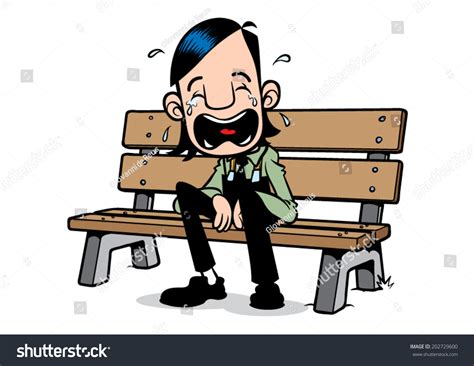 Sad Man Bench Over 569 Royalty Free Licensable Stock Illustrations