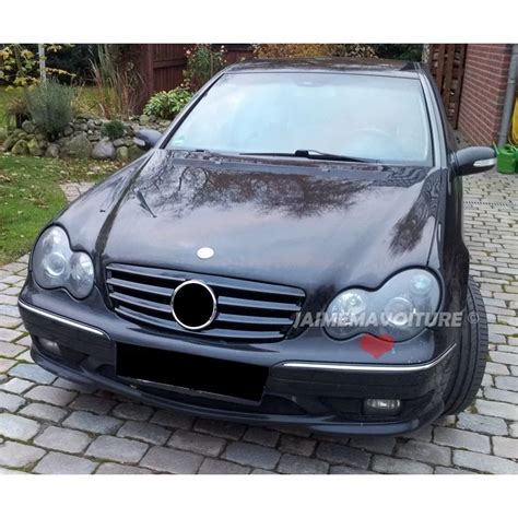 Gl Nzend Schwarzen K Hlergrill F R Mercedes Klasse C W