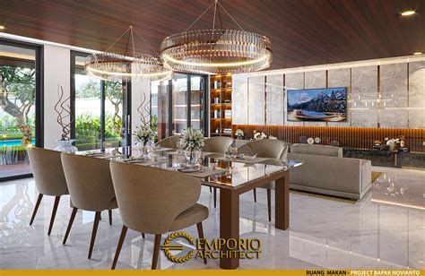 Desain Ruang Makan Rumah Modern 2 5 Lantai Bapak Novianto Di Bandung