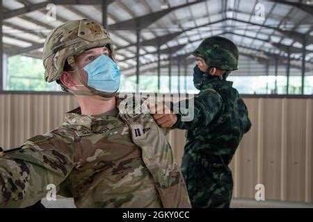 Paratroopers From The Royal Thai Army Participate In Basic Airborne