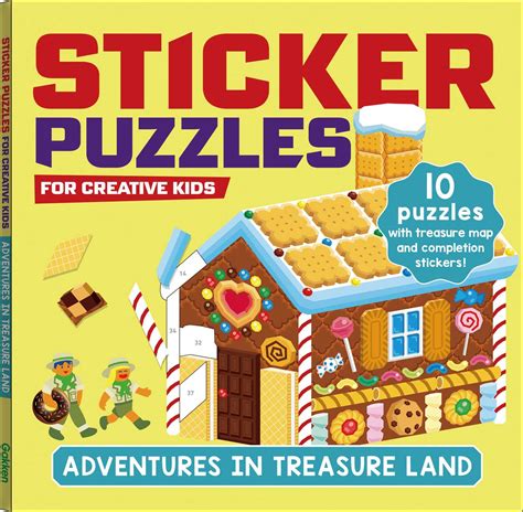 STICKER PUZZLES; ADVENTURES IN TREASURELAND | Book by Gakken early ...