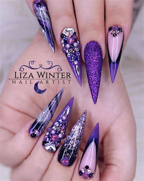 60 Pretty Purple Nails The Glossychic