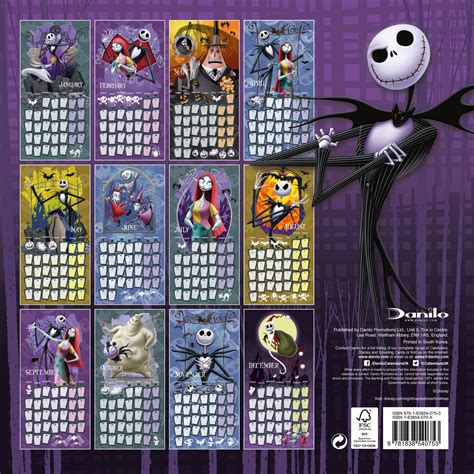 Nightmare Before Christmas D Calendar Myrah Tiphany