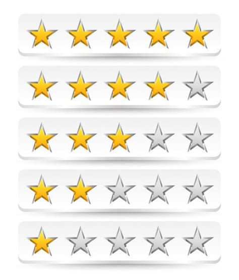 Stylish Star Rating Template Stock Vector Image By Vectorguy