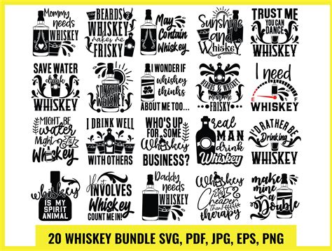 Whiskey Svg Bundle Whiskey Quotes Svg Funny Whiskey Sayings Svg Funny Alcohol Quotes Whiskey