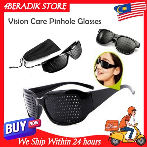 Vision Care Pin Hole Eyeglasses Eye Training Glass Pinhole Glasses Camping Unisex Eyeglasses