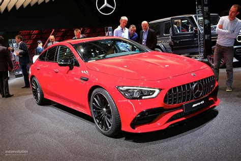 Jupiter Red Mercedes Amg Gt 43 Four Door Is Hunting Porsche Panameras