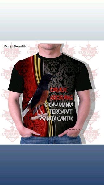 Jual Kaos Kicau Mania Kaos D Murai Cantik Di Lapak Pusat Kaos Print