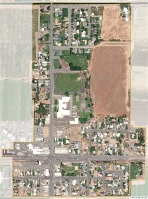 Map Of Harrah Town Washington