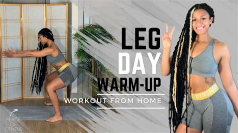 10 MINUTE LEG DAY WARM UP Hip Mobility Dynamic Stretching From