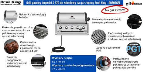 Grill Gazowy Imperial S Do Zabudowy Na Gaz Ziemny Broil King