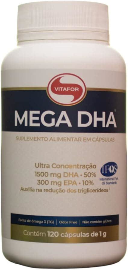 Mega Dha 120 Cápsulas Vitafor Vitafor Amazon br