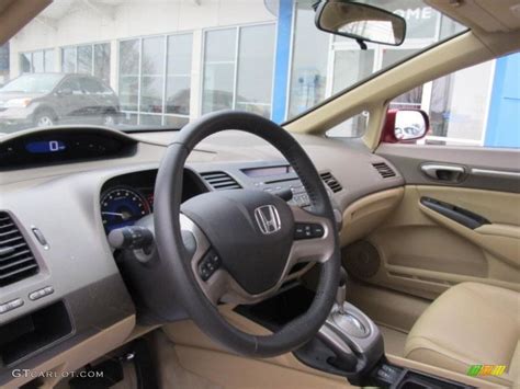 Ivory Interior 2008 Honda Civic EX-L Sedan Photo #42541065 | GTCarLot.com