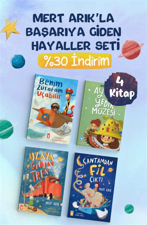 Mert Arık la Başarıya Giden Hayaller Kitap Seti 4 Kitap Hikaye Timaş