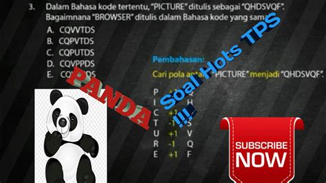 Bahasa Panda Utbk Tps Viral Youtube