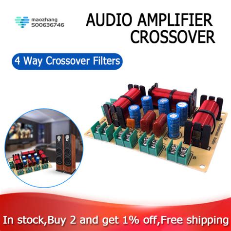 120W 4 Way Crossover Audio Speaker Crossover Dual Bass Midrange