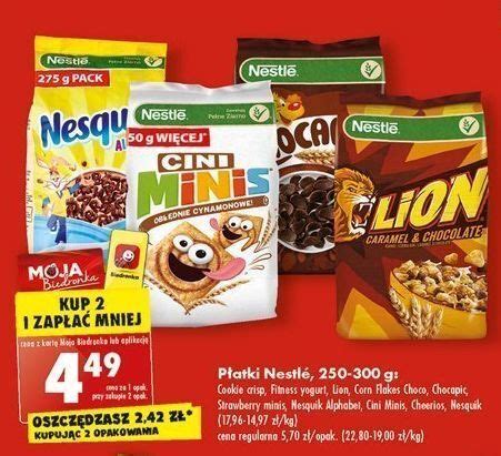 Promocja Płatki śniadaniowe corn flakes choco nestle w Biedronka