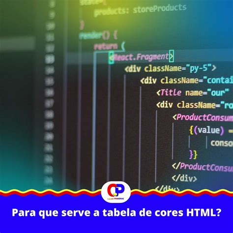 O Que é A Tabela E Cores Html E Como Utilizar