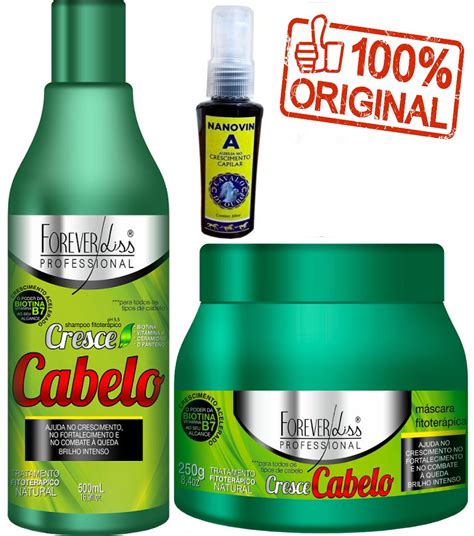 Kit Crescimento Capilar Nanovin Cresce Cabelo Forever Liss R